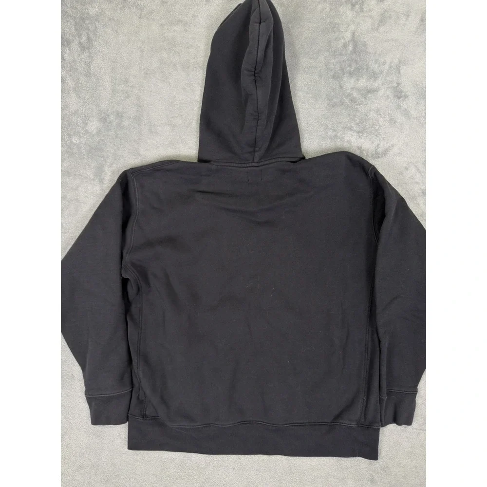 Levis Sweater Mens Large Black Pullover Hoodie Long Sleeve‎ Fleece Heavy